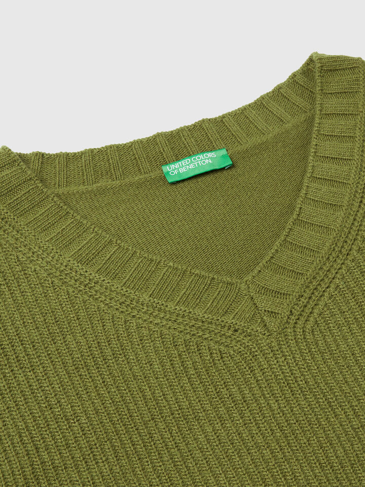 V NECK SWEATER L/S Women image number 7